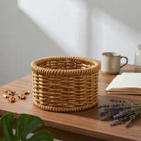 Desktop Storage Basket Iron Frame Desktop Organizer Basket Easy to Clean
