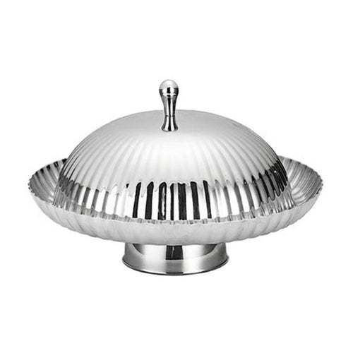 Cake Stand with Dome Polished Cloche Serving Tray Versatile for Hosts