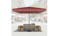 Advertising Umbrella without Base Sun-Shading Outdoor Umbrella with Double-Layer Textile Rainsheltering Square for Vendors