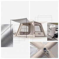 Easy-up Inflatable Tent Waterproof Air Tent Breathable Outdoor Shelter Mesh for Families