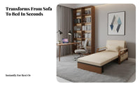 Pull-extendable Sofa Bed Foldable transformable Couch expandableable Space-Saving for Residents, Students, Small areas