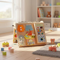 Circuit Busy Board Four-Insingle Child Toy Hand-Eye Coordination for Travel