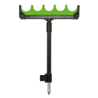 Multi-hole EVA Crossbar Support with 2-Section Adjustable Zinc Alloy Ground Stake Fishing Rod Holder