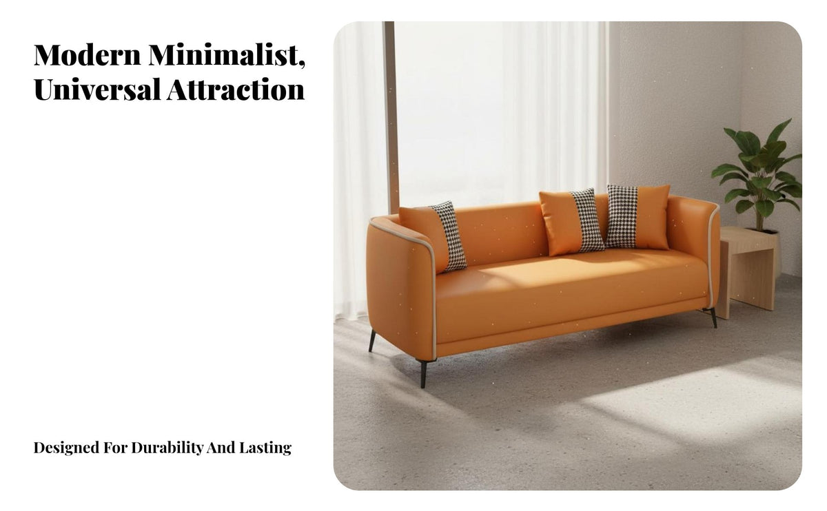Versatile Design Small Space Couch Cozy & Comfortable Compact Living Room Sofa Long-Lasting & Sturdy 2 Seater Sofa Soft Upholstery for Apartment Dwellers, Business Owners, Students, Clothing Shop, Bedroom, Office, Dorm