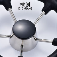 不锈钢316PU方向盘 船用舵机方向盘 跨境船用五金配件 船舶助力