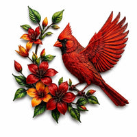 Metal Hummingbird Wall Art Decor Layered Metal Wall Decor Cutout for Homeowners, Living Room, Porch