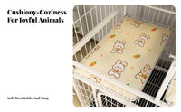All-Season Woven kennel Liner Breathable Pet Mat Easy to Clean pet Bedding Soft Surface for Summer, Indoors, Playpen, Floor