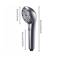 Easy-Clean Silicone Nozzles Microbubble Shower Head Long-Lasting ABS Material Handheld Shower Head