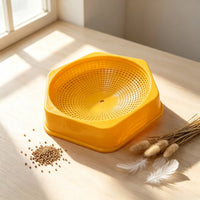 Hexagonal Pigeon Nest with Pad Plastic Nest Bowl with Pad Comfortable Pigeon Nesting Bowl Washable for Breeding Cages