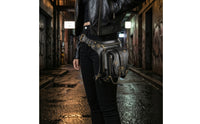 Waist Bag with Pouch Steampunk Waist Bag with Chain Gothic Hip Pouch for Concertgoers, Bikers, Festivals, Streetwear