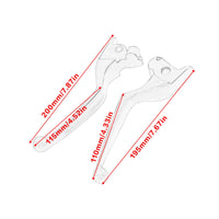 Hydraulic Clutch Brake Lever Pair Curved Hydraulic Clutch Lever Chrome Plated