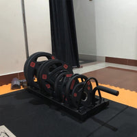 跨境哑铃置物架健身器材举重铃片收纳架杠铃放置架杠铃架