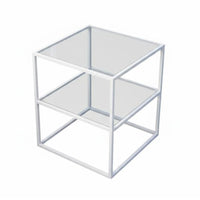 2-Tier Storage Rack Modern design Bedside Table Space-Saving for Bedroom, Parents