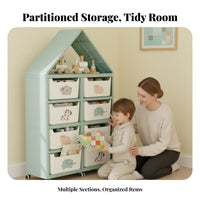 children's Book and Toy Organizer Large Capacity book shelf Promotes Organization