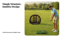 Foldable Golf Chipping Net Built-in Practice Openings Sports Gear Mesh