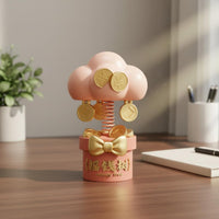 Coin Tree Ornament Mini Coin Tree Figurine Wealth Symbol for Office Desk