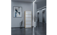 Tall Narrow Footwear Storage Unit Space Saving Entryway Shoe Storage Large Capacity Household Furniture for Hallway, Corridor, Small Areas