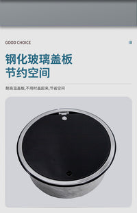 房车水槽带盖厨房洗手盆洗菜盆折叠式翻盖单槽不锈钢方形水池家用