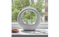 Modern Minimalist Vase Unique Shape Imitation Ceramic Planter Matte Finish