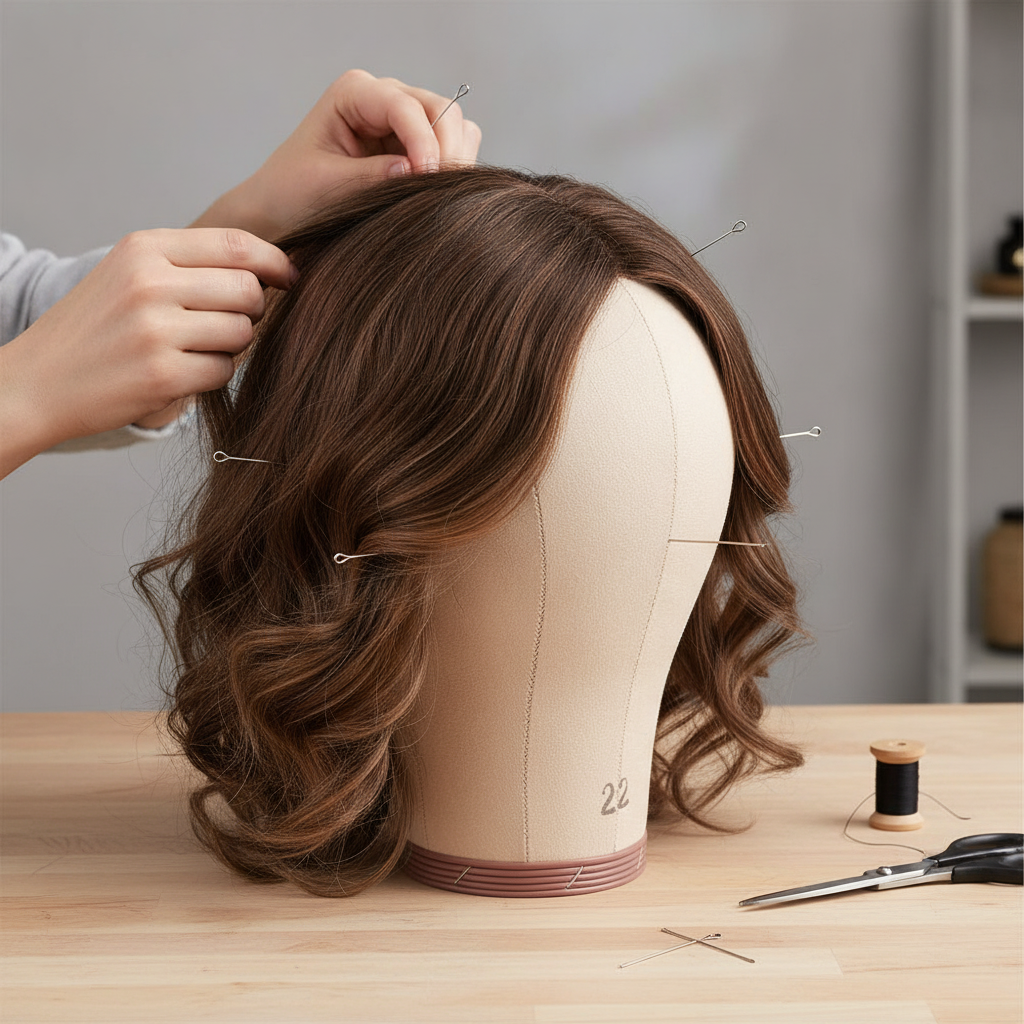 Canvas Mannequin Head for Wig Display and Styling