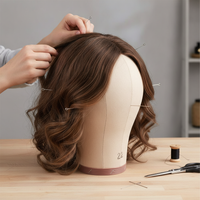 Canvas Mannequin Head for Wig Display and Styling