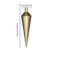 Brass plumb plumb weight, sturdy measuring tool, suitable for construction and woodworking, oxidation-resistant, easy to keep.