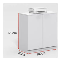 Office Partition Cabinet Storage Credenza Planter Box Room Divider with Adjustable Shelves Tidy Workspace Suitable for Office Reception Area Study Workshop