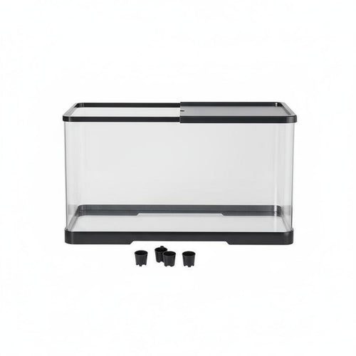 Transparent Reptile Habitat Easy Clean Clear Terrarium Acrylic Reptile Tank for Amphibian Keepers, Desktop
