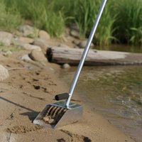 Stainless Steel Sand Scoop Easy to Carry Metal Detecting Scoop Fast Sifting