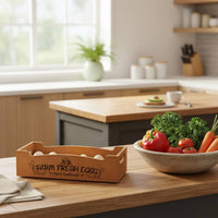 Solid Wood Egg Tray Individual Slots Wooden Egg Box Natural Material for Camping