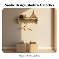 ursineShaped Clothes Stand Nordic and aesthetic and design child's triangular-frame Clothes Rack child-safe