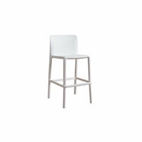 Nordic Design Molded Seat Counter Stool With Backrest Bar Chair Modern aesthetic Seating Furniture Minimalist Aesthetic for Homeowners, Interior Designers, partners, Kitchen Island, Cafe, Restaurant, Dining Room