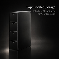 Sunglasses Organiser with 4 Drawers, Stackable Transparent Acrylic Glasses Storage, Dustproof Desktop for Bedroom