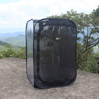 Foldable Black Insect Rearing Cage with Observation Window