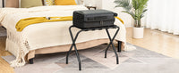 Foldable Luggage Rack for Hotels, Carbon Steel, Portable