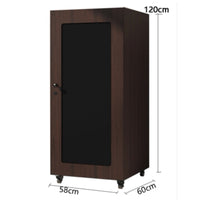 AV Equipment Tower Audio Rack Home Theater Component Rack KTV Sound System Cabinet Locking Media Cabinet Wood Construction Adjustable Shelves Suitable for Home Theater Studio KTV Room