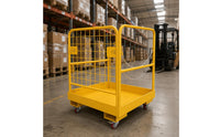 Forklift Cage Wire-Mesh Forklift Personnel Workstation Locking Pin Industrial Gear for Warehouse