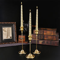 Vintage European Style Metal Candle Holder for Dinner Table Decor
