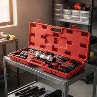 11-Piece Slide Hammer Depression Repair Tool Kit Long-Lasting Slide Hammer Depression Puller Set Portable Auto Body Repair Kit with Carrying Case Sturdy for Workshop