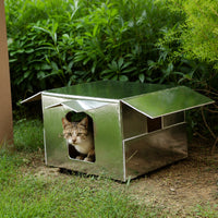 Waterproof Outdoor Cat House for Stray Cats