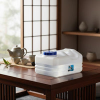 flat Tea Countertop Water Bucket container 10L Water Storage Tank Space Saving with Wide Opening for Home, Camping