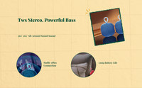 Portable Smart Speaker, Deep Bass, Home & Outdoor Party