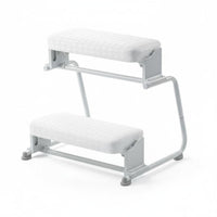 Under Desk Footrest Non-Slip Adjustable Rocking Footrest Two-Tier Leg Rest for Students, Living Room