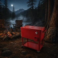 Insulated Rolling Cooler Easy to Clean Outdoor Storage Water Resistant