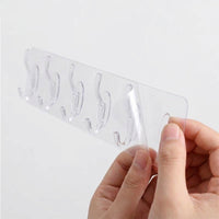 Hallway Hooks for Towels, Strong Sticky Hangers for Walls, Versatile Organizer for Multiple Items, Drill-Free Bathroom & Bedroom Storage Solution