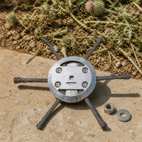 Steel Wire Brush Cutter Head for Cordless Trimmers, Weed Removal Tool