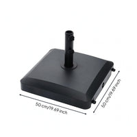 Patio Umbrella Base Tightening Knobs Wheeled Umbrella Base Black Outdoor Accessory