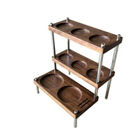 Coffee Accessory Stand Wooden Rack Countertop for Baristas