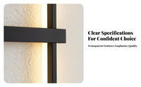 Waterproof aluminum wall light indoor/outdoor