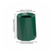 Modern Decorative Garbage Bin Nordic Design Double Layer Trash Can Large Capacity Geometric Trash Can for Living Room, Bedroom, Washroom